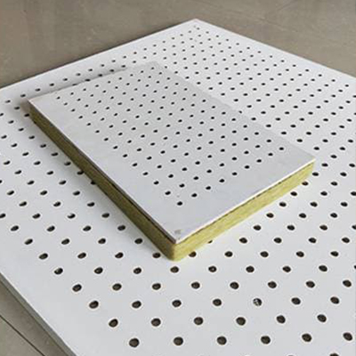 Calcium silicate perforated composite sound-absorbing board